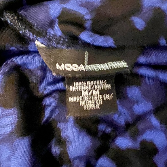 Beautiful blue and black mini dress - Picture 3 of 3